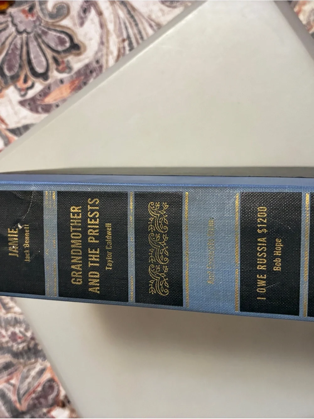 Vintage Classic Decorative Book Set Blue and Black 2 Nelson Doubleday Inc